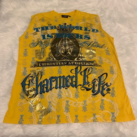 Christian Audigier Other - CHRISTIAN ADIGIER THE WORLD IS YOURS MENS LARGE